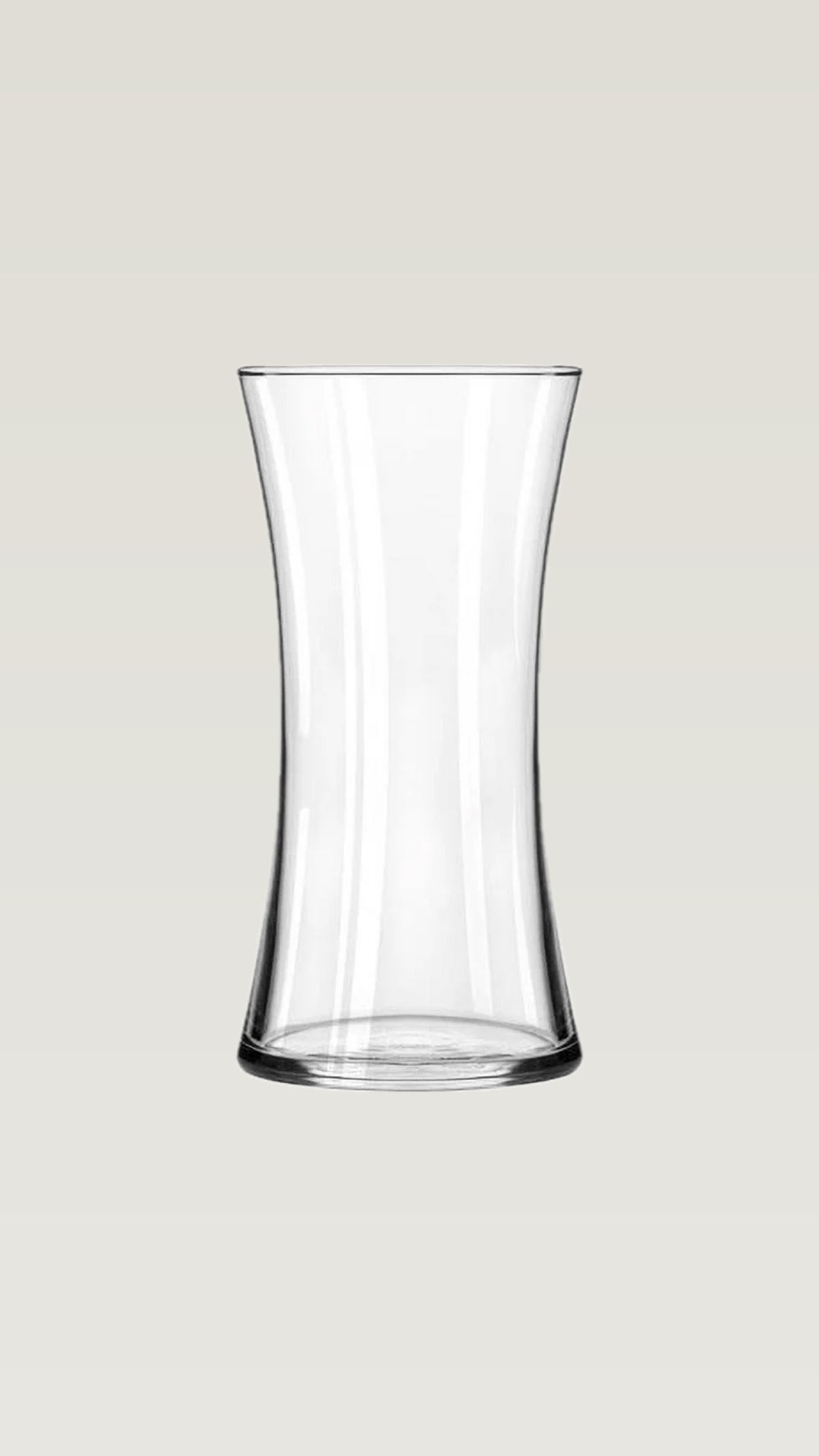 Curved Clear Vase